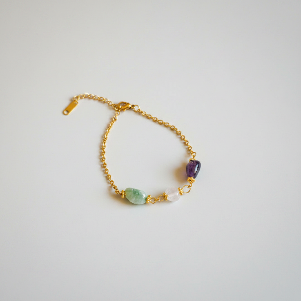 Bracelet Nélia - Pièce Unique - Acier Inoxydable - Fait Main