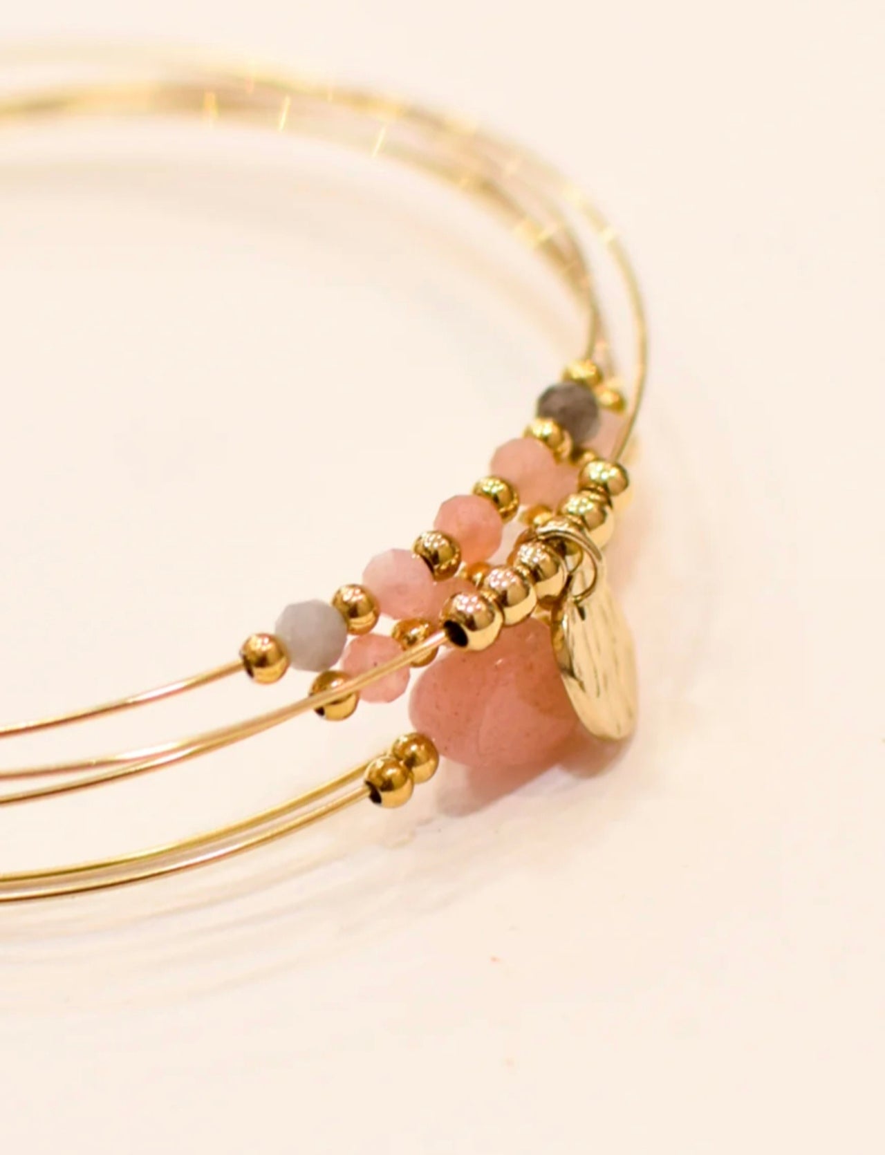 Bracelet Mira – Turquoise Africaine, Pierre de Soleil & Multicolore