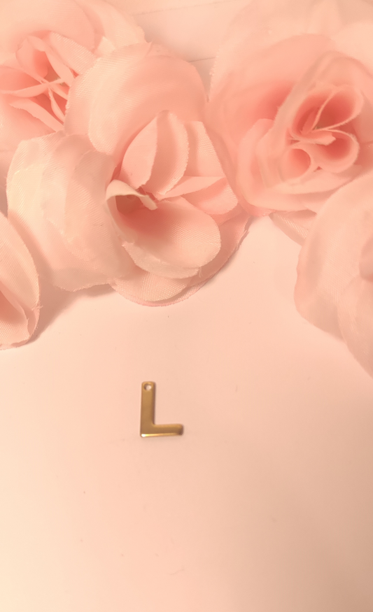Charms lettre dorée L
